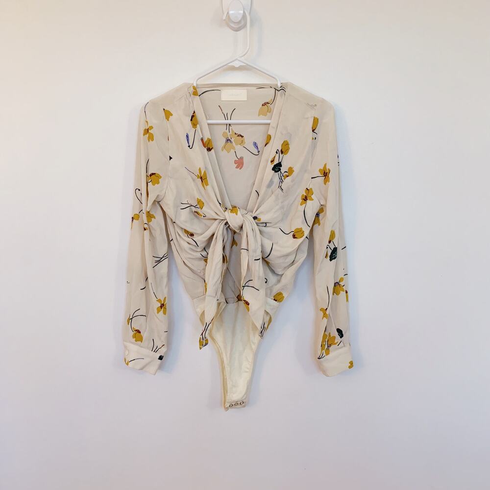 NWOT Capulet Floral Bodysuit Daria Cream Tossed Floral